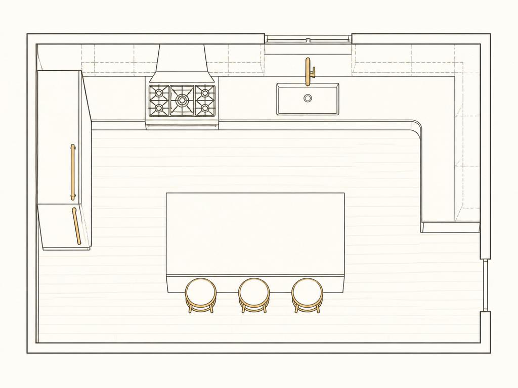 Kitchen 2D plan