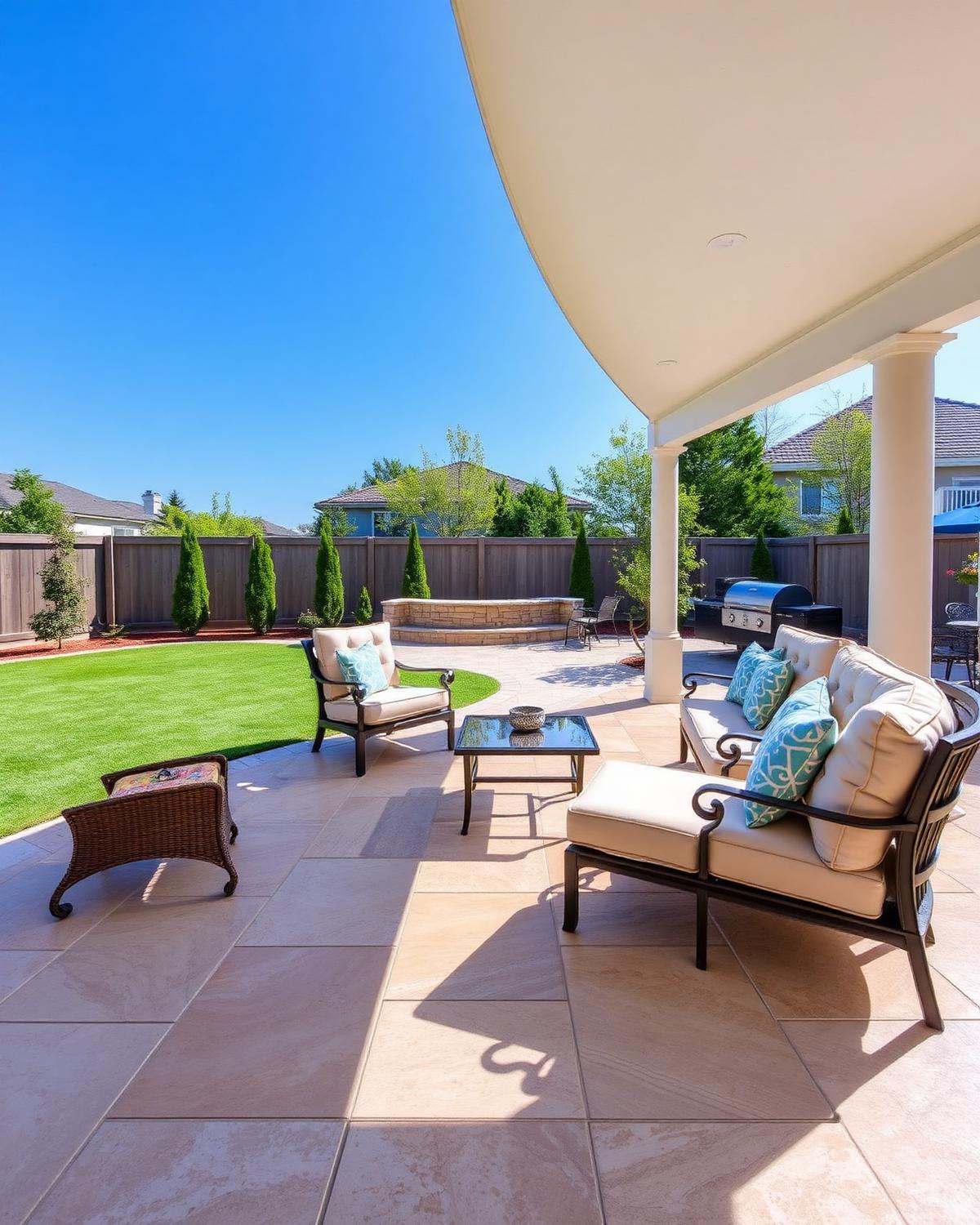 Backyard Patio — Travertine
